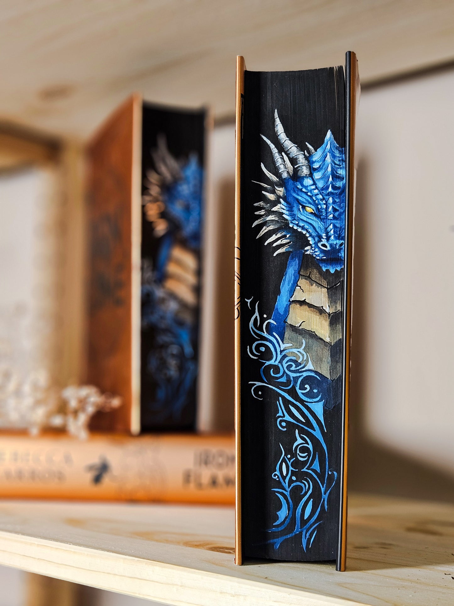Fourth Wing, Iron Flame and Onyx Storm set by Rebecca Yarros Fore-edge Painting