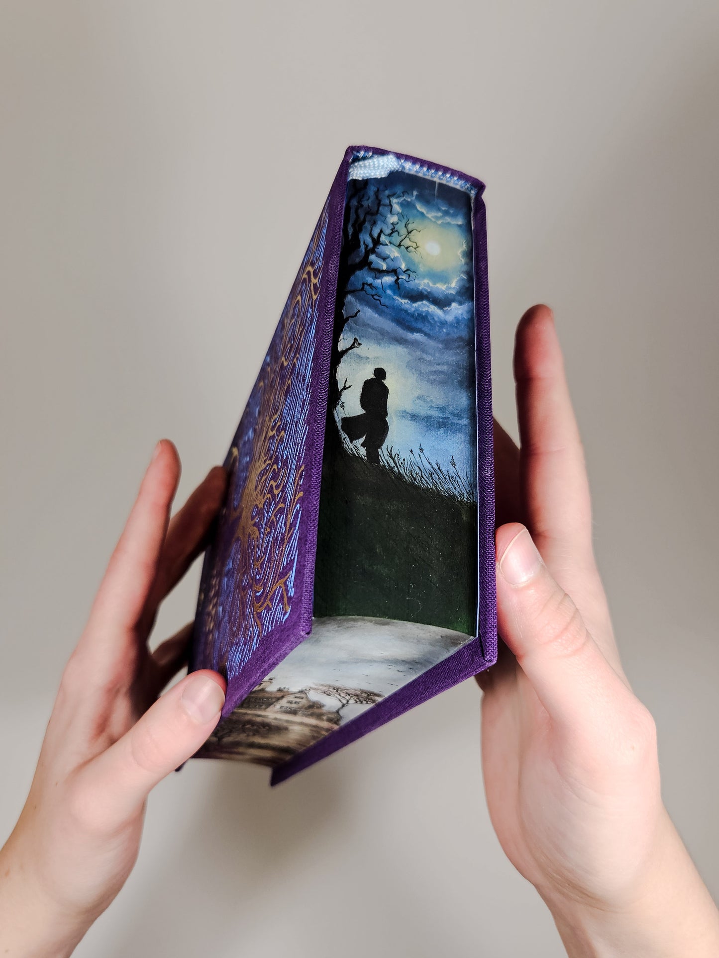 Wuthering Heights by Emily Brontë Fore-edge Painting