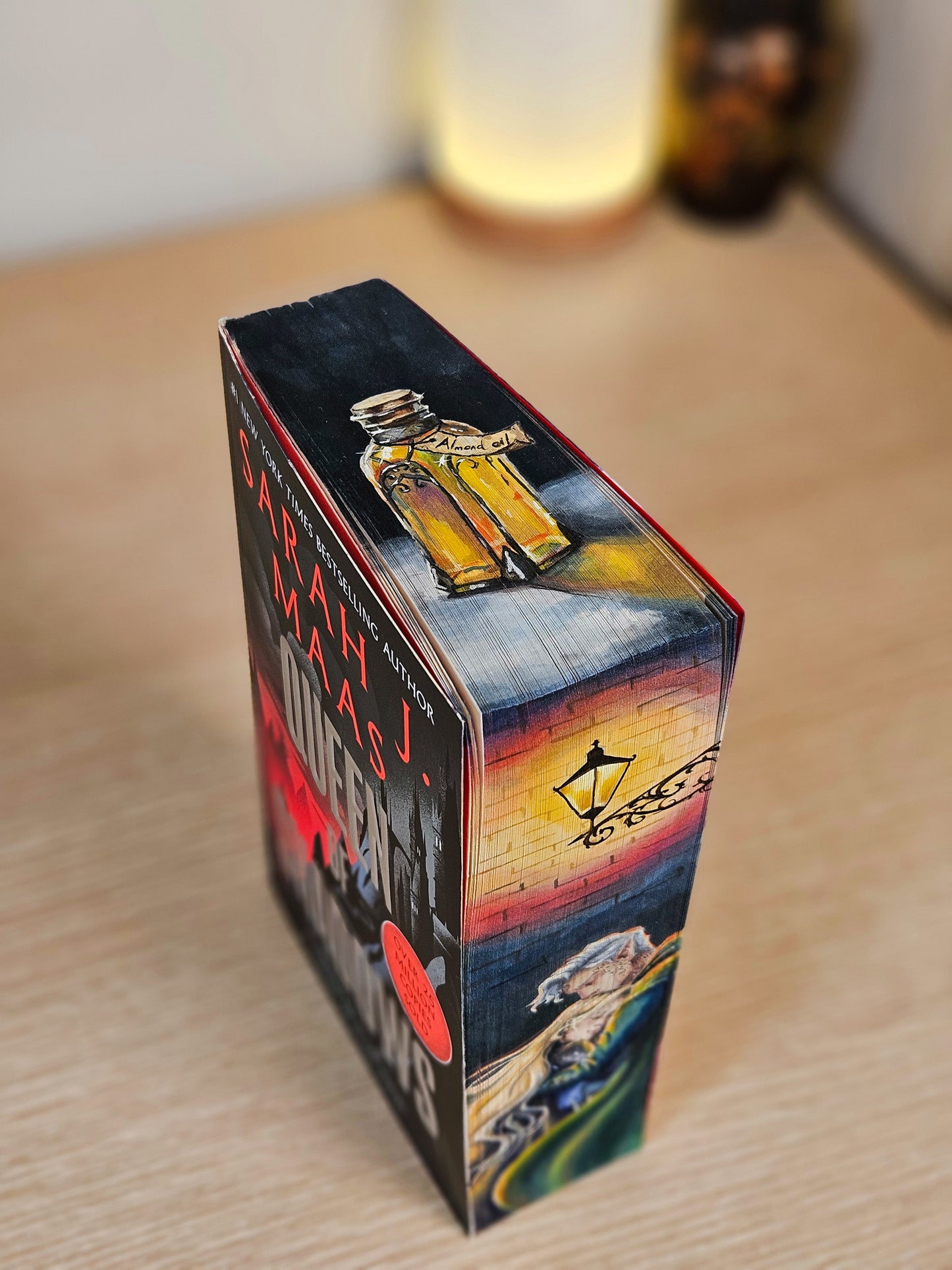 Queen of Shadows Fore-edge Painting