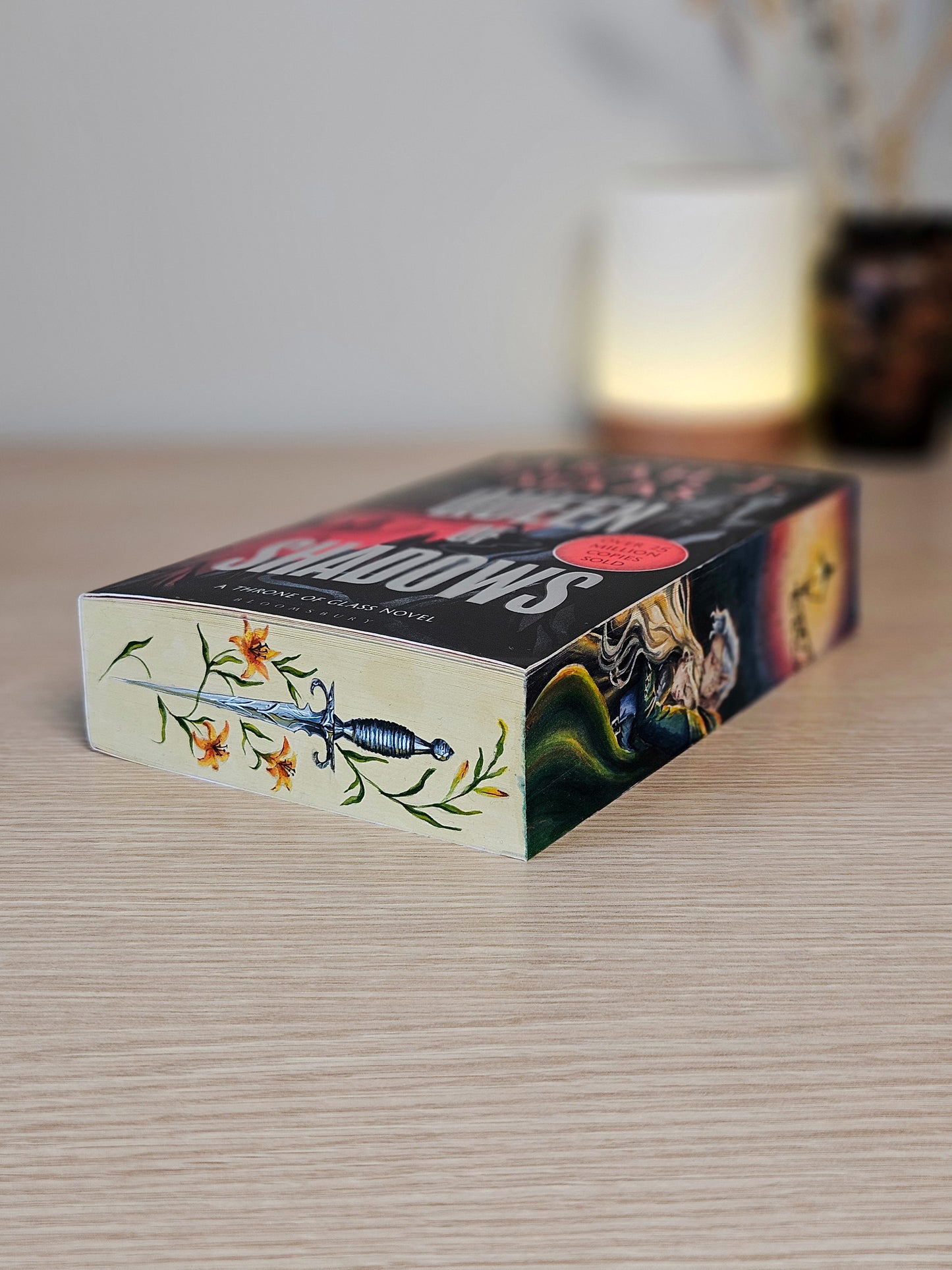 Queen of Shadows Fore-edge Painting