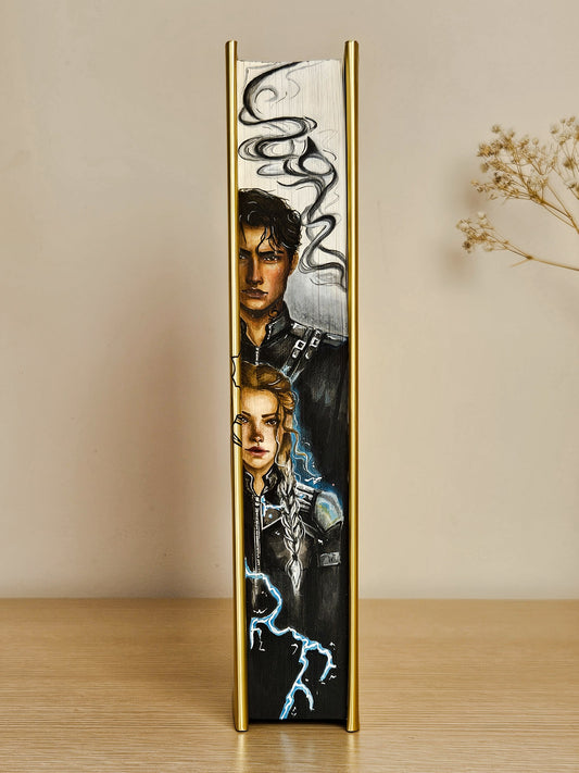 Fourth Wing by Rebecca Yarros Fore-edge Painting
