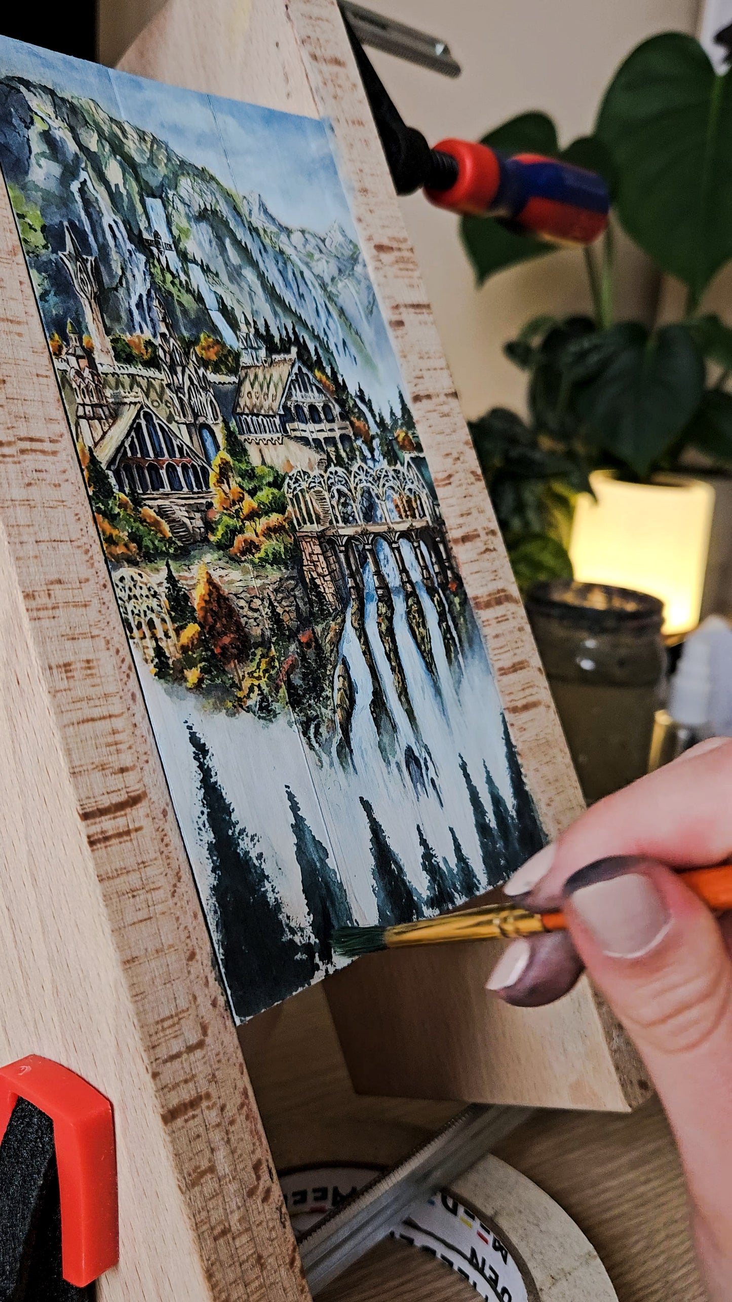 The Lord Of The Rings by JRR Tolkien Fore-edge Painting
