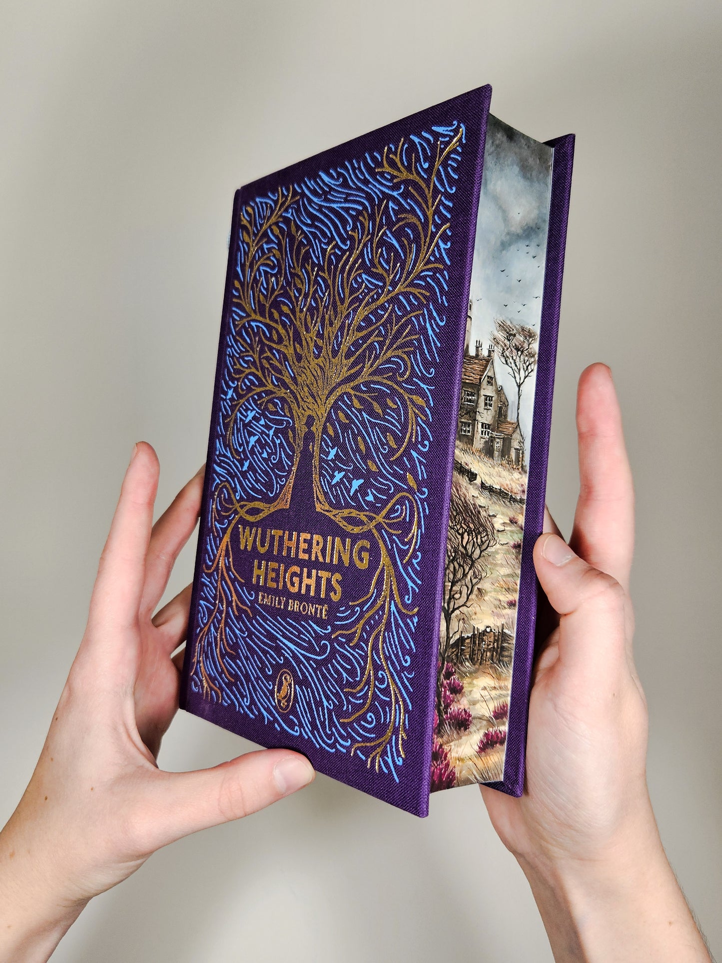 Wuthering Heights by Emily Brontë Fore-edge Painting