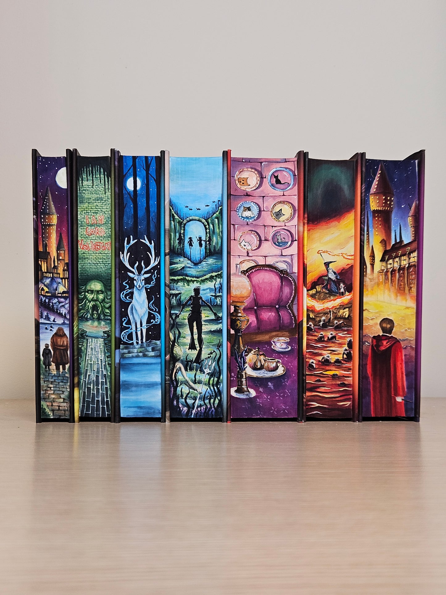 Harry Potter by JK Rowling hand-painted set 1 side