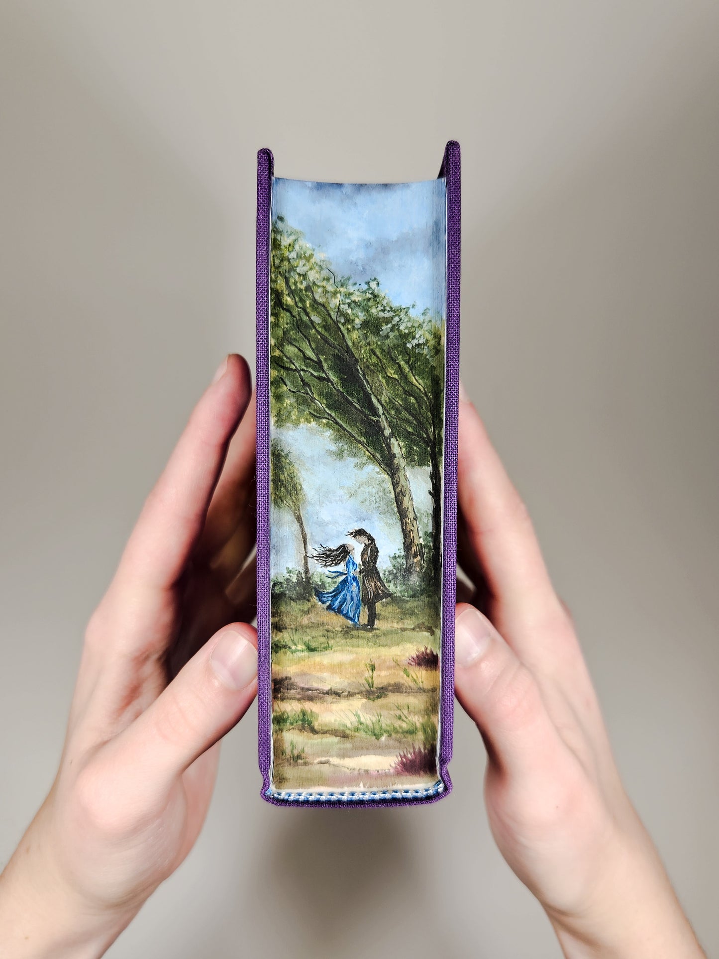 Wuthering Heights by Emily Brontë Fore-edge Painting