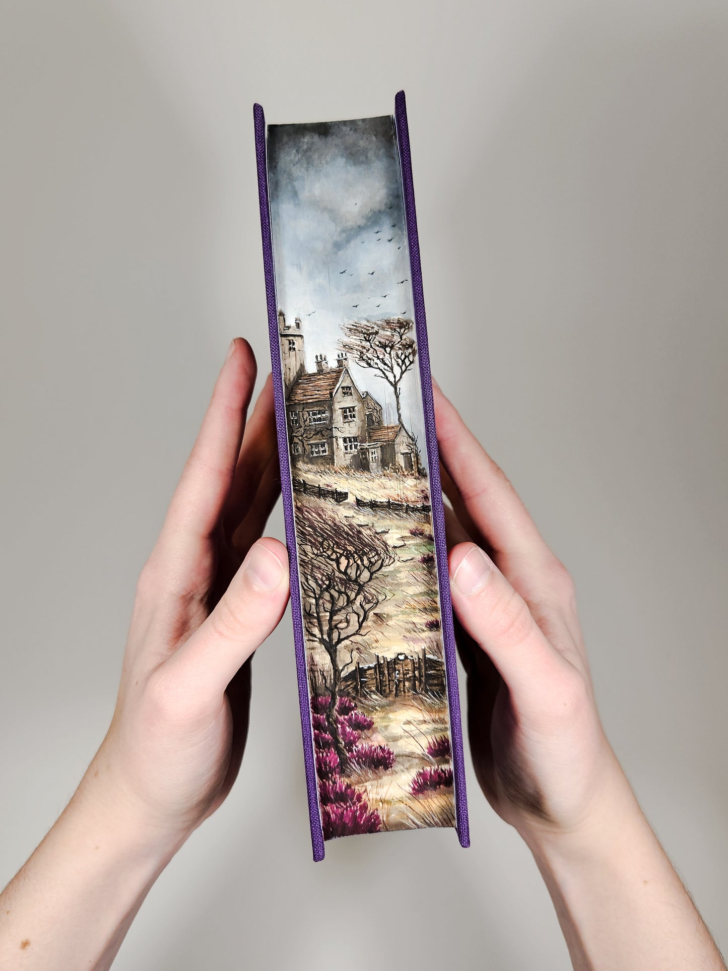 Wuthering Heights by Emily Brontë Fore-edge Painting